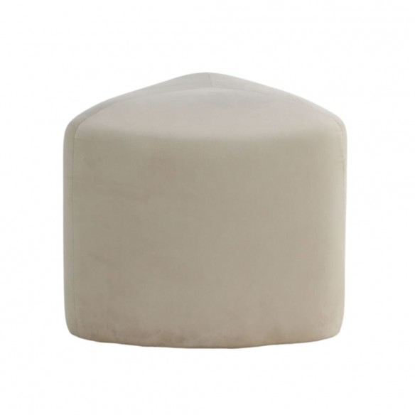 Venture Home Pouf Peg 46x46x41 cm Velours Blanc