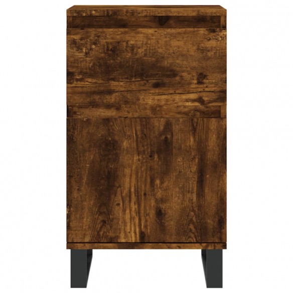 Buffet chêne fumé 40x35x70 cm bois d'ingénierie