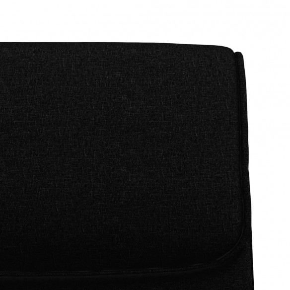 Banc Noir 100x64x80 cm Tissu