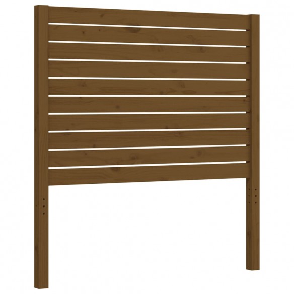 Cadre de lit tête de lit marron miel 100x200 cm bois massif