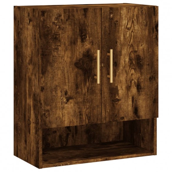 Armoire murale chêne fumé 60x31x70 cm bois d'ingénierie