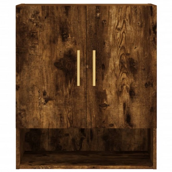 Armoire murale chêne fumé 60x31x70 cm bois d'ingénierie