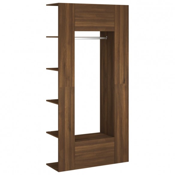 Armoires de couloir 2 pcs Chêne marron Bois d'ingénierie