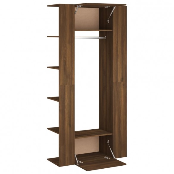 Armoires de couloir 2 pcs Chêne marron Bois d'ingénierie