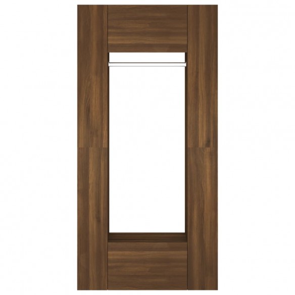 Armoires de couloir 2 pcs Chêne marron Bois d'ingénierie