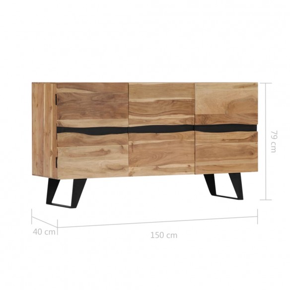 Buffet 150 x 40 x 79 cm Bois d'acacia massif