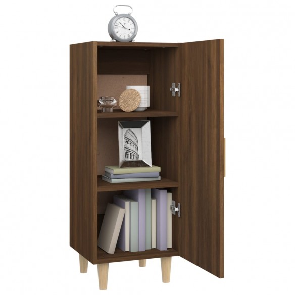 Buffet Chêne marron 34,5x34x90 cm Bois d'ingénierie