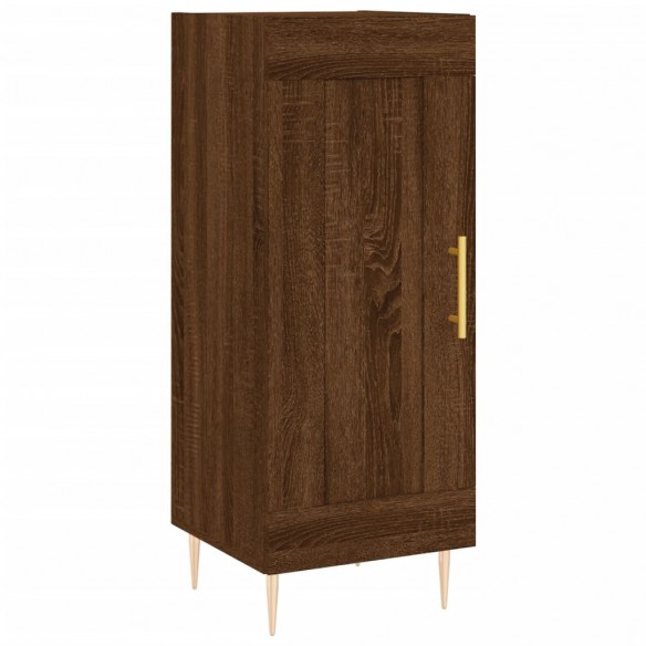 Buffet Chêne marron 34,5x34x90 cm Bois d'ingénierie