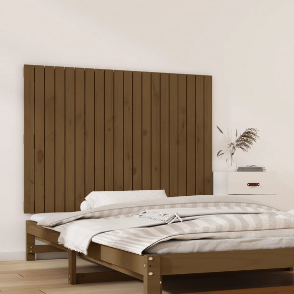 Tête de lit murale Marron miel 127,5x3x90 cm Bois massif de pin