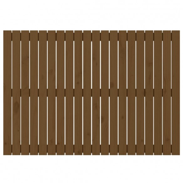 Tête de lit murale Marron miel 127,5x3x90 cm Bois massif de pin