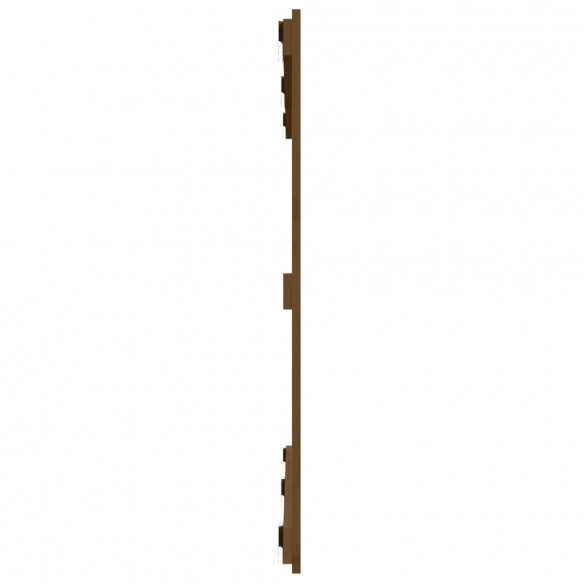 Tête de lit murale Marron miel 127,5x3x90 cm Bois massif de pin