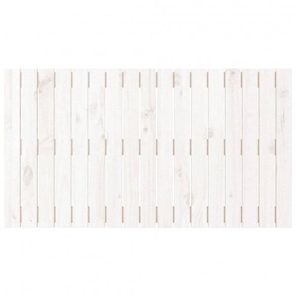 Tête de lit murale Blanc 108x3x60 cm Bois massif de pin
