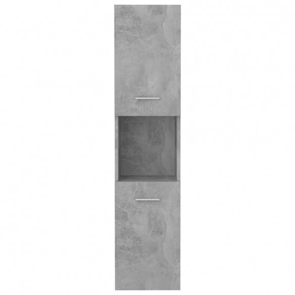 Armoire de salle de bain Gris béton 30x30x130 cm Aggloméré