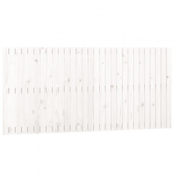 Tête de lit murale Blanc 185x3x90 cm Bois massif de pin