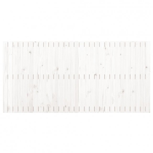 Tête de lit murale Blanc 185x3x90 cm Bois massif de pin