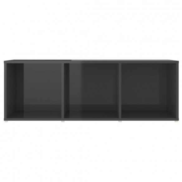 Meubles TV 4 pcs Gris brillant 107x35x37 cm Aggloméré