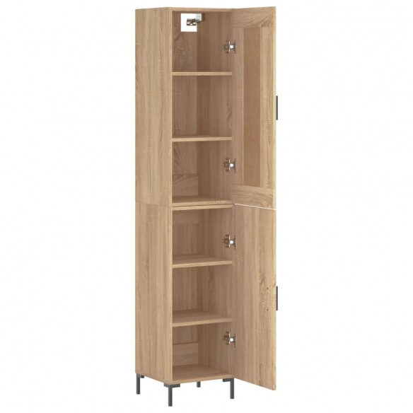 Buffet haut Chêne sonoma 34,5x34x180 cm Bois d'ingénierie