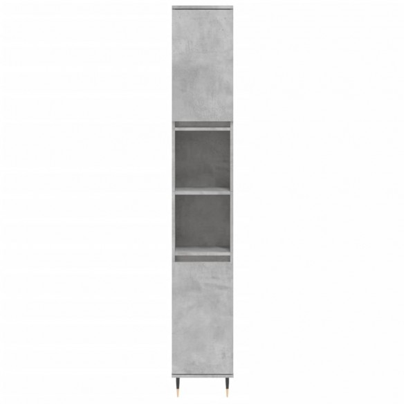 Ensemble de meubles de salle de bain 3 pcs gris béton