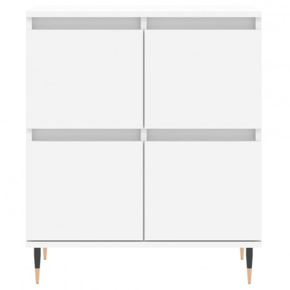 Buffets 3 pcs Blanc Bois d'ingénierie