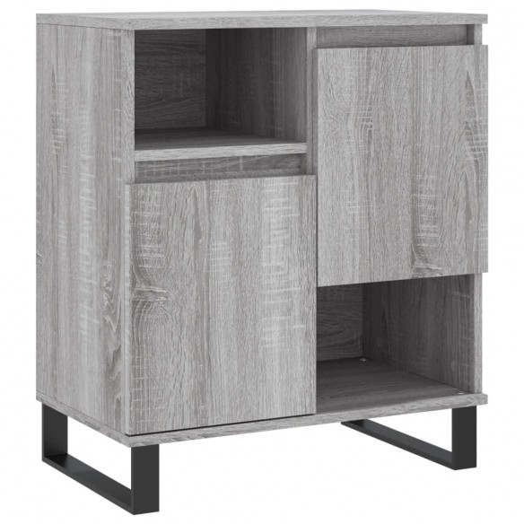 Buffets 3 pcs Sonoma gris Bois d'ingénierie