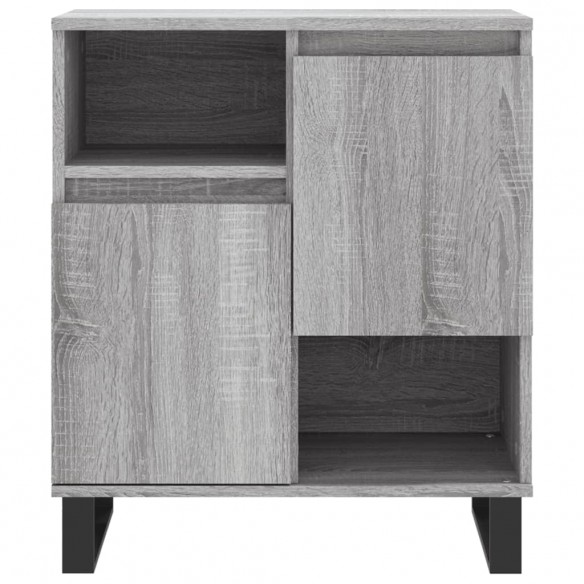 Buffets 3 pcs Sonoma gris Bois d'ingénierie