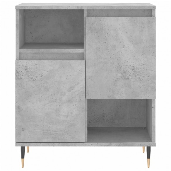 Buffets 2 pcs gris béton bois d'ingénierie