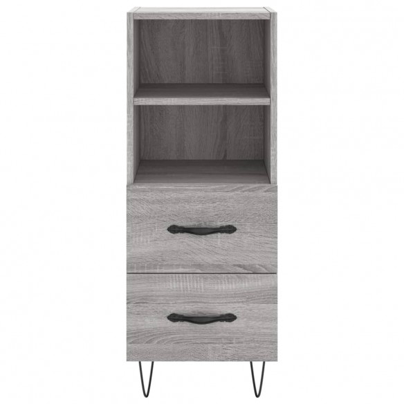 Buffet haut Sonoma gris 34,5x34x180 cm Bois d'ingénierie