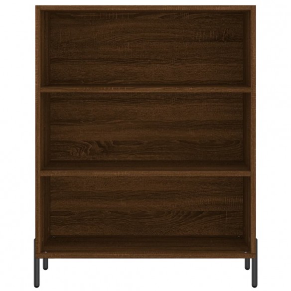 Buffet chêne marron 69,5x32,5x180 cm bois d'ingénierie