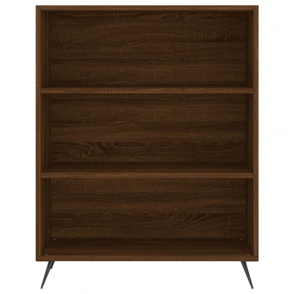 Buffet chêne marron 69,5x32,5x180 cm bois d'ingénierie