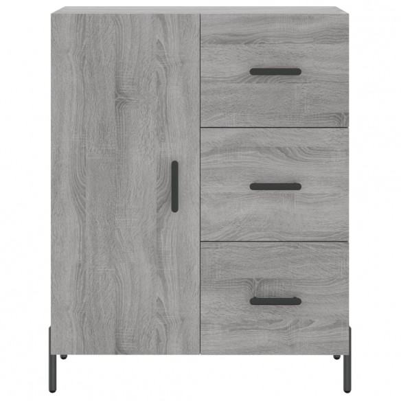 Buffet haut Sonoma gris 69,5x34x180 cm Bois d'ingénierie