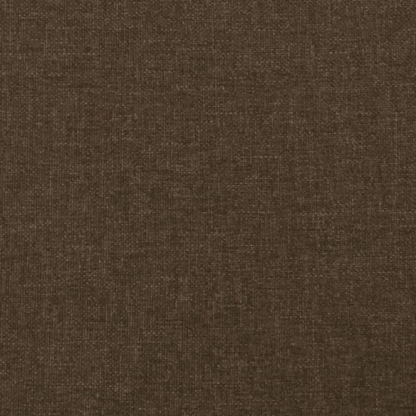 Cadre de lit avec tête de lit Marron foncé 180x200 cm Tissu