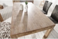 Table à manger extensible 160-240 cm en bois d'acacia
