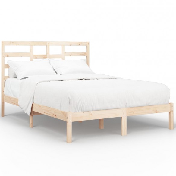 Cadre de lit bois massif 120x190 cm petit double