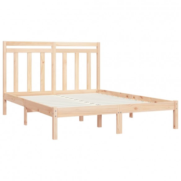 Cadre de lit bois massif 120x190 cm petit double