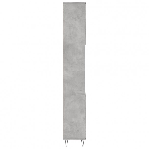 Armoire de salle de bain gris béton 30x30x190 cm