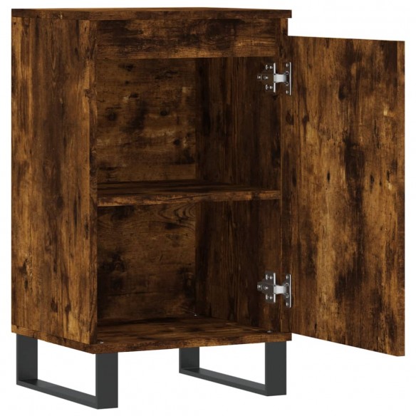 Buffet chêne fumé 40x35x70 cm bois d'ingénierie