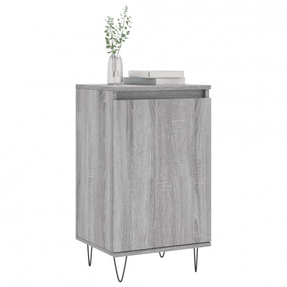 Buffets 2 pcs sonoma gris 40x35x70 cm bois d'ingénierie