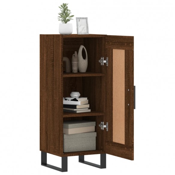 Buffet Chêne marron 34,5x34x90 cm Bois d'ingénierie