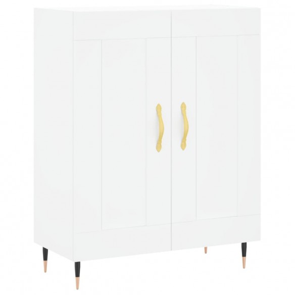 Buffet blanc 69,5x34x90 cm bois d'ingénierie