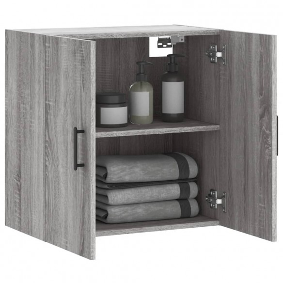 Armoire murale sonoma gris 60x31x60 cm bois d'ingénierie