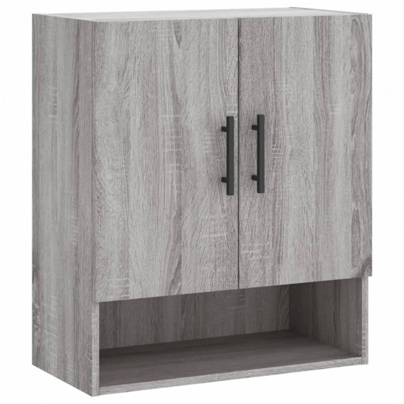 Armoire murale sonoma gris 60x31x70 cm bois d'ingénierie