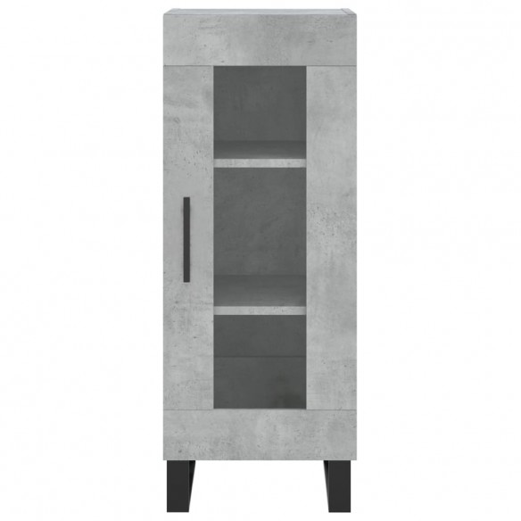 Buffet Gris béton 34,5x34x90 cm Bois d'ingénierie