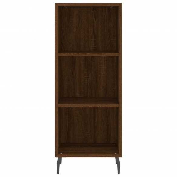 Buffet chêne marron 34,5x32,5x90 cm bois d'ingénierie