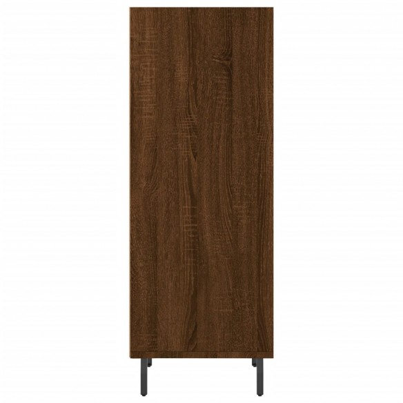 Buffet chêne marron 34,5x32,5x90 cm bois d'ingénierie