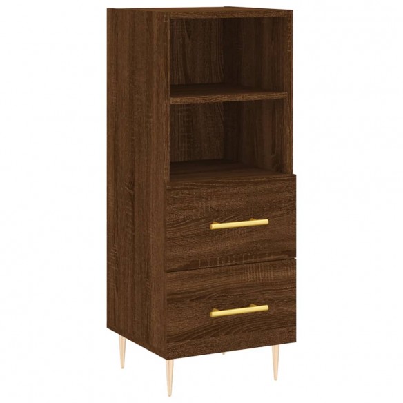 Buffet Chêne marron 34,5x34x90 cm Bois d'ingénierie