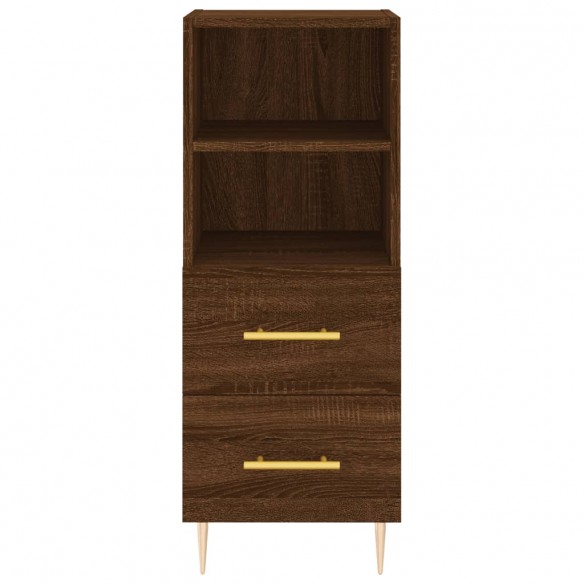 Buffet Chêne marron 34,5x34x90 cm Bois d'ingénierie