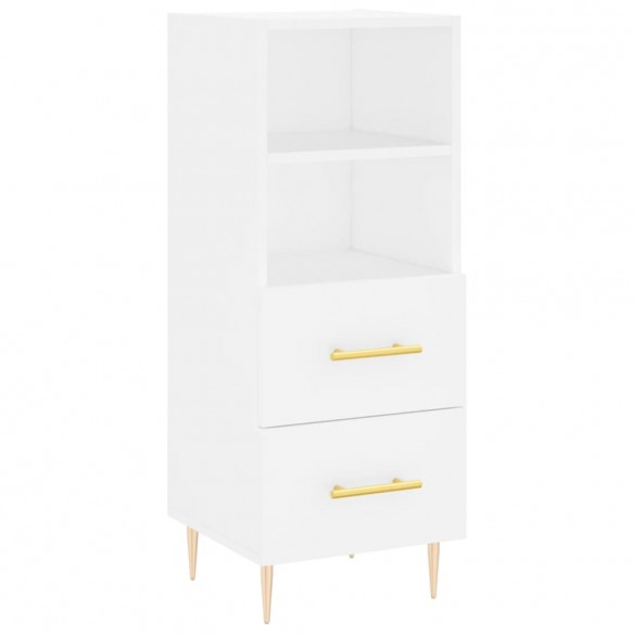 Buffet blanc 34,5x34x90 cm bois d'ingénierie