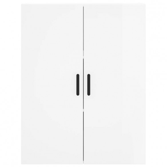 Armoire murale blanc brillant 69,5x34x90 cm