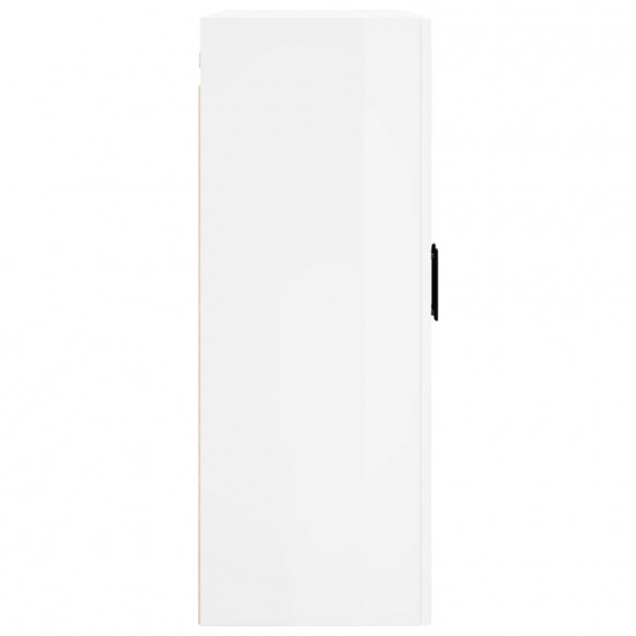 Armoire murale blanc brillant 69,5x34x90 cm