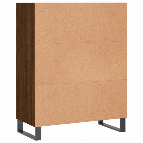 Armoire à étagères chêne marron 69,5x32,5x90 cm bois ingénierie